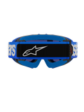 Alpinestars Vision Youth Blaze Goggles Blue - Blue Mirror Lens