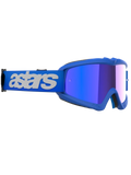 Alpinestars Vision Youth Blaze Goggles Blue - Blue Mirror Lens