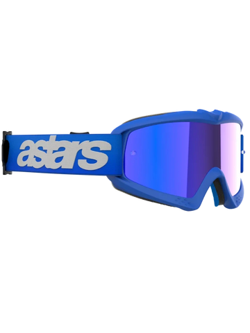 Alpinestars Vision Youth Blaze Goggles Blue - Blue Mirror Lens