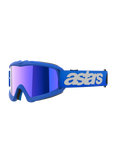 Alpinestars Vision Youth Blaze Goggles Blue - Blue Mirror Lens