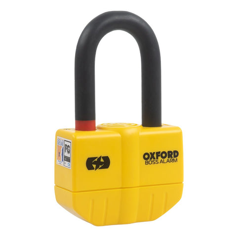 Oxford Boss Alarm 14mm Disc Lock Yellow