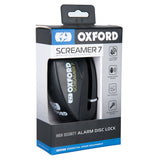 Oxford Screamer7 Alarm Disc Lock Black