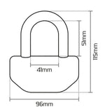 Oxford Boss 12.7mm Disc Lock Yellow