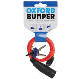 Oxford Bumper Cable Lock Red 6mm x 600mm