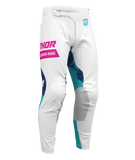 2026 Thor Launchmode Bleach Youth Pant White Aqua
