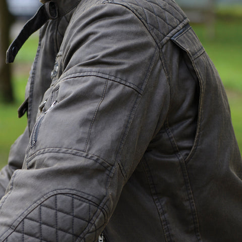 Oxford Hardy Wax Jacket Black – AT Motocross