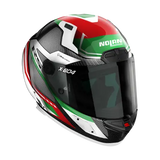 Nolan X-804 RS Maven Motorcycle Helmet Carbon White Red Green