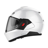 Nolan N120-1 Classic N-COM Metal White Motorcycle Helmet