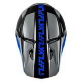 FLY Racing Kinetic Crest Helmet Grey Black Blue