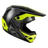 FLY Racing Kinetic Crest Helmet Grey Black Hi-Viz