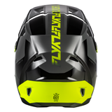 FLY Racing Kinetic Crest Helmet Grey Black Hi-Viz