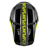 FLY Racing Kinetic Crest Helmet Grey Black Hi-Viz