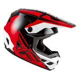 FLY Racing Kinetic Crest Helmet Red Black White