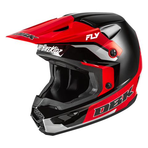 FLY Racing Kinetic DBK Special Edition Helmet Black Red Grey