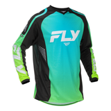 Fly Racing F-16 Jersey Aqua Black White