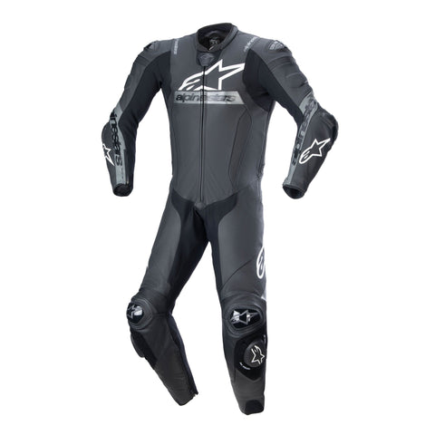 Alpinestars Missile V2 Ward 1 Pc Leather Suit Black Met Grey