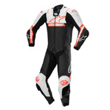 Alpinestars Missile V2 Ward 1 Pc Leather Suit Black White Red Fluo