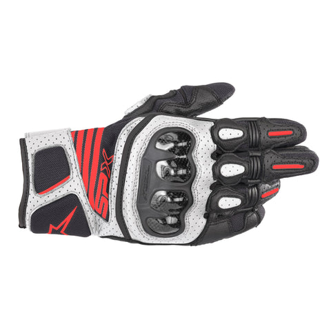 Alpinestars Carbon v2 Gloves Black White & Red