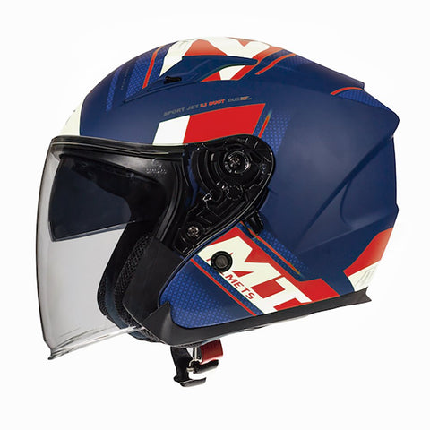 MT Avenue Helmet Sideway Matt Blue Red White