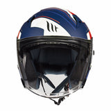 MT Avenue Helmet Sideway Matt Blue Red White