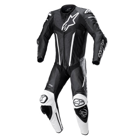 Alpinestars Fusion Leather Suit 1 Pc Black White