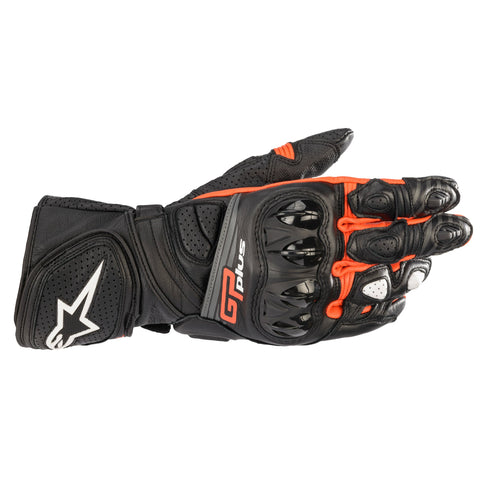 Alpinestars Gp Plus R V2 Gloves Black Red Fluo