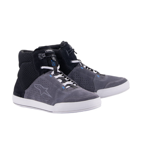 Alpinestars Chrome Air Shoes Black Cool Grey Blue