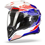 Airoh Commander Boost White Blue Adventure Helmet