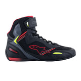 Alpinestars Faster-3 Rideknit Shoes Black Red Yell Fluo