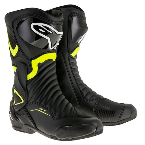 Alpinestars SMX 6 v2 Boot Black & Yellow Fluo