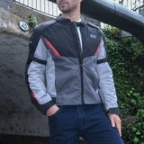 Oxford Delta 1.0 Jacket Black Grey & Red