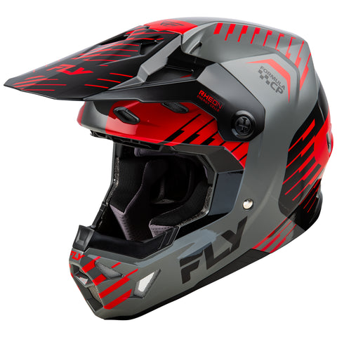 Fly Racing 2025 Formula CP Slice Helmet Grey Red Black