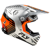 Fly Racing 2025 Formula CP Slice Helmet Grey Orange Black