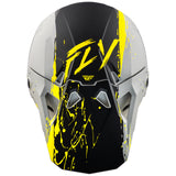 Fly Racing 2025 Formula CP Manic Helmet Matte Grey Black Yellow