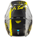Fly Racing 2025 Formula CP Manic Helmet Matte Grey Black Yellow