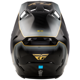 Fly Racing 2025 Formula CC Underglow Helmet Black Grey Gold