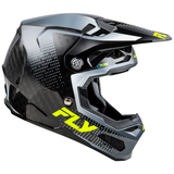 Fly Racing 2025 Formula S Carbon Protocol  Helmet Black Carbon Grey Hi-Viz