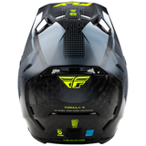 Fly Racing 2025 Formula S Carbon Protocol  Helmet Black Carbon Grey Hi-Viz