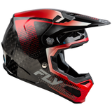 Fly Racing 2025 Formula S Carbon Protocol  Helmet Black Carbon Red