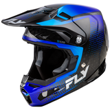 Fly Racing 2025 Formula S Carbon Protocol  Helmet Black Carbon Blue