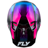 Fly Racing 2025 Formula S Carbon Protocol  Helmet Black Carbon Blue Pink