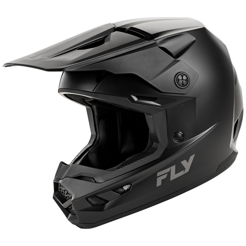 Fly Racing 2025 Youth Kinetic Scorched Helmet Matte Black