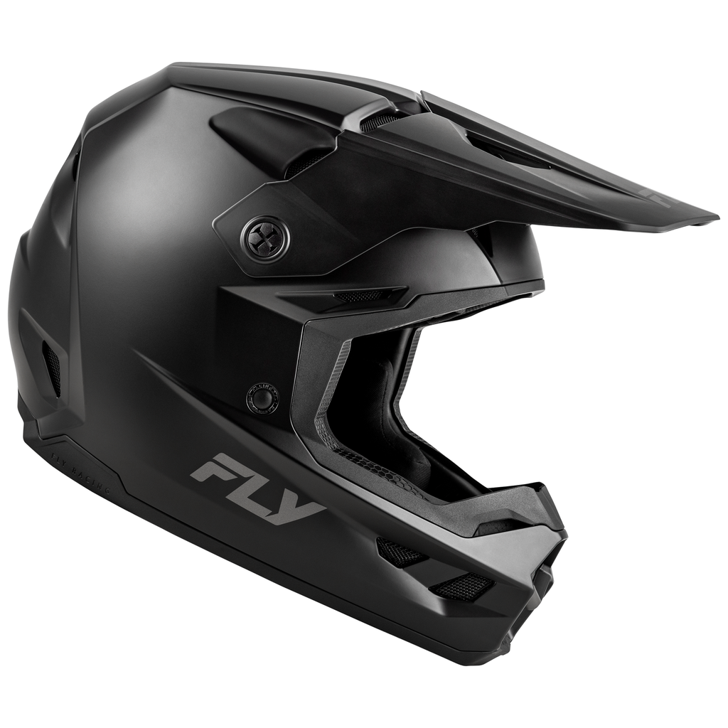 Fly Racing 2025 Kinetic Solid Helmet Matte Black โ AT Motocross