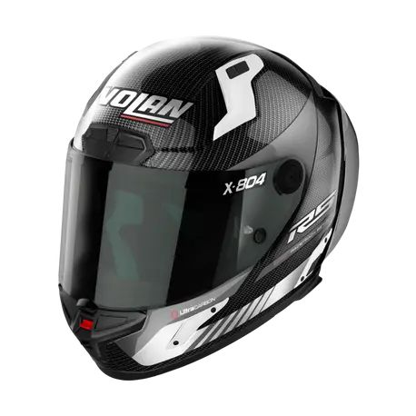 Nolan X-804 RS Hot Lap Motorcycle Helmet Carbon White