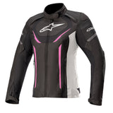 Alpinestars Stella T-Jaws v3 Waterproof Jacket Black White & Fuchsia