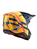 Alpinestars Helmet SM10 TLD Blue Orange Yellow Flo Red