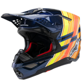 Alpinestars Helmet SM10 TLD Blue Orange Yellow Flo Red