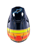 Alpinestars Helmet SM10 TLD Blue Orange Yellow Flo Red