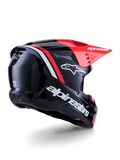 Alpinestars Helmet SM3 Radium Helmet Black Red Fluo White Gloss