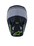 Alpinestars Helmet SM3 Radium Helmet Gray Black Yellow Matt